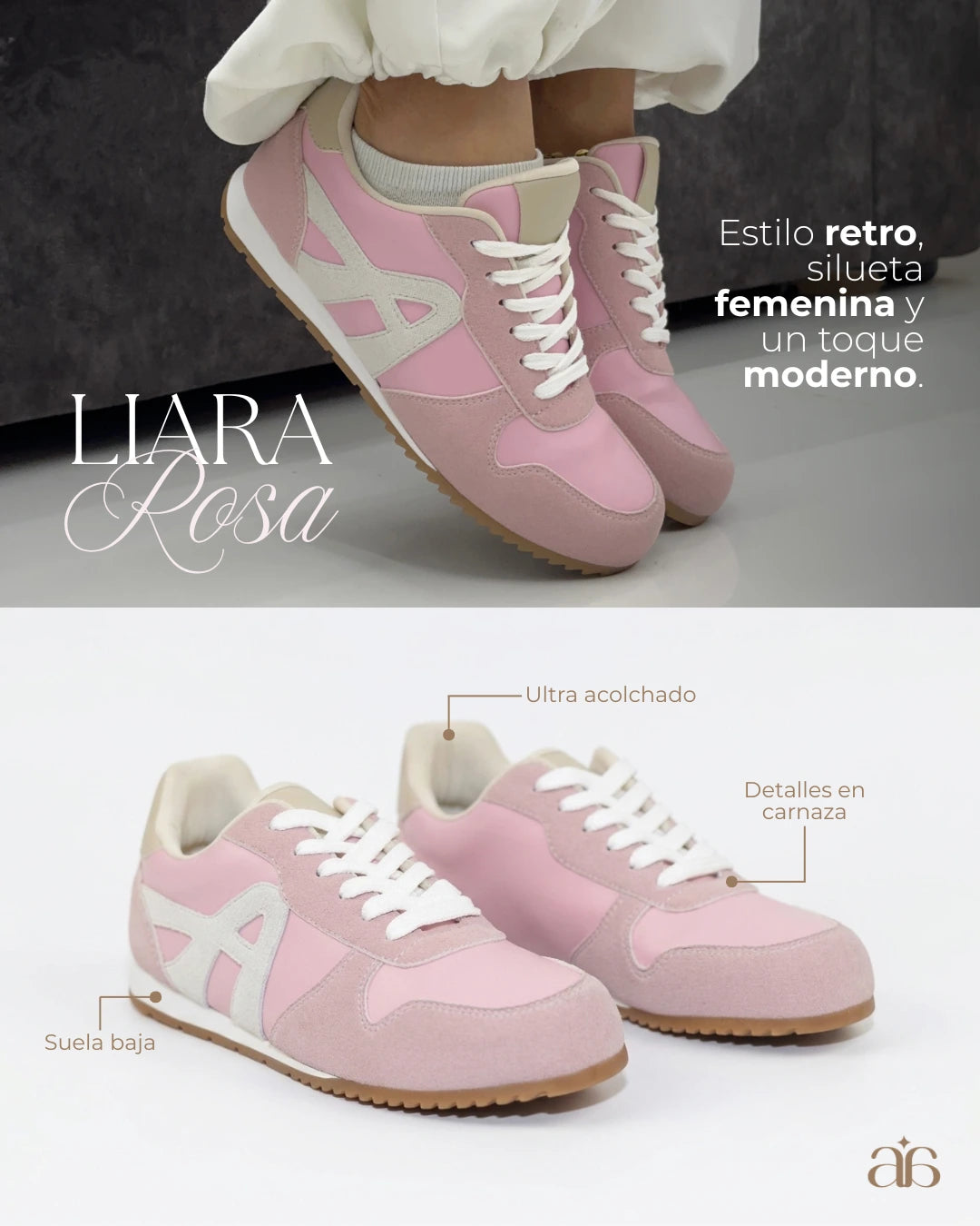 Tenis Liara Rosa