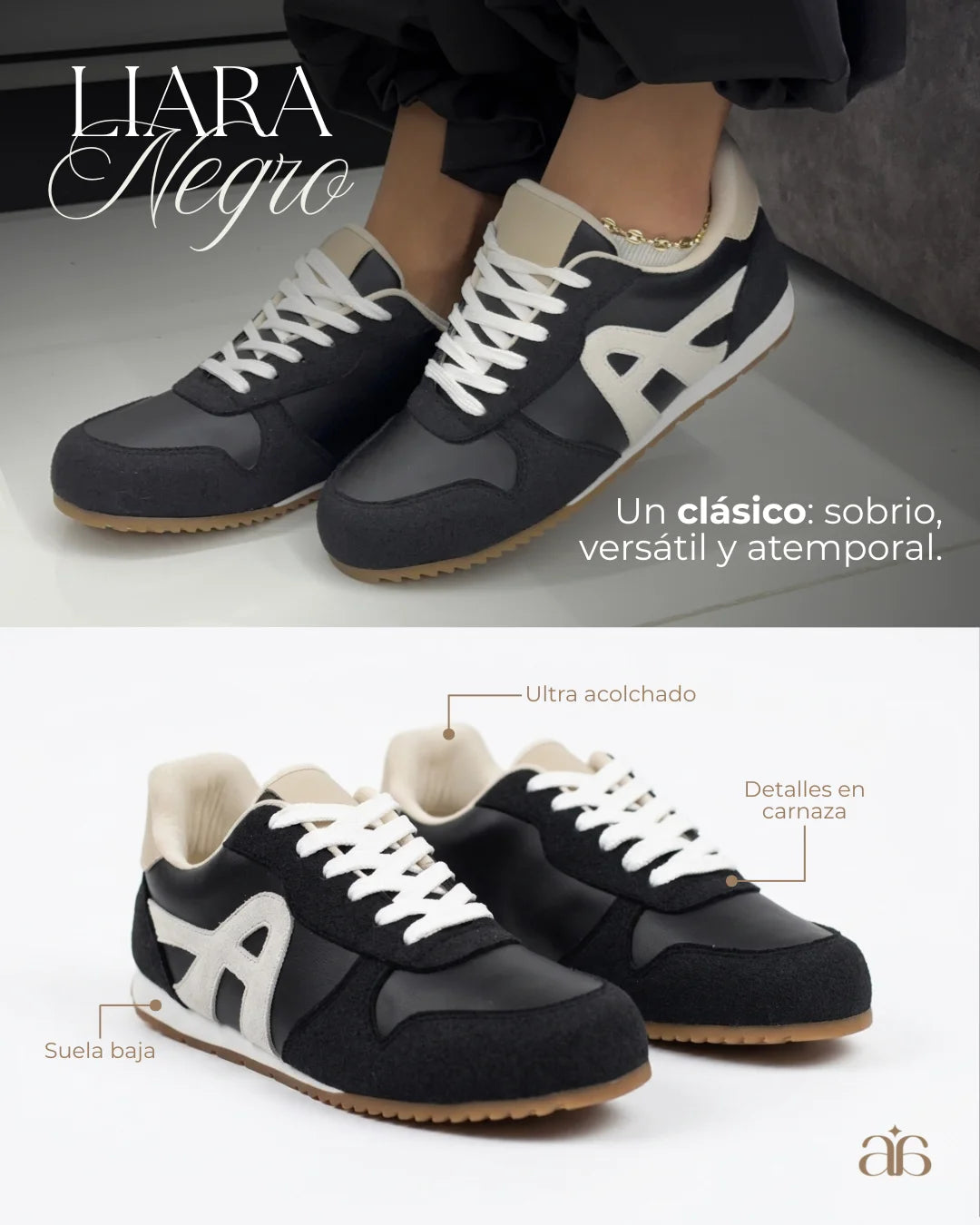Tenis Liara Negro
