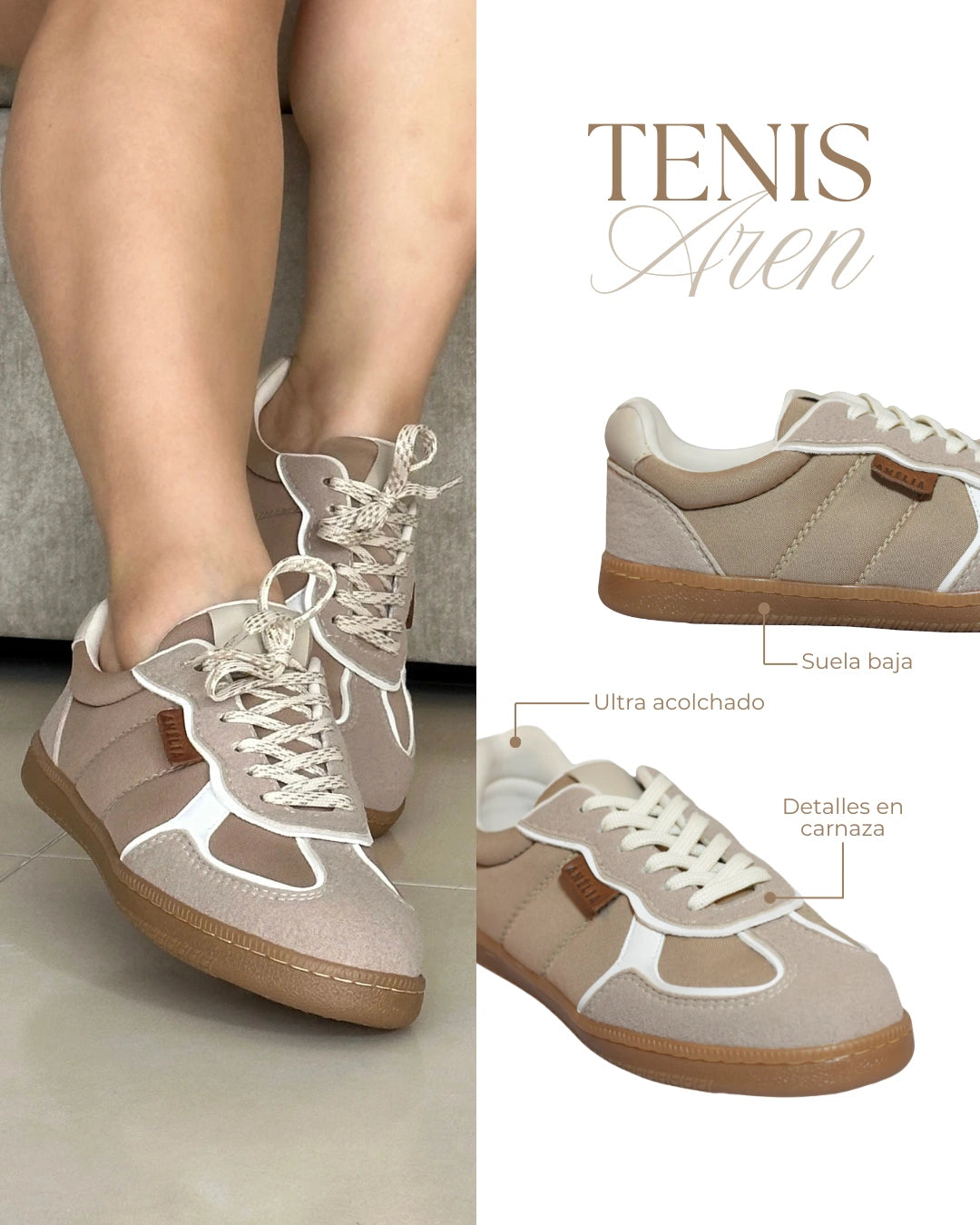Tenis Aren Beige